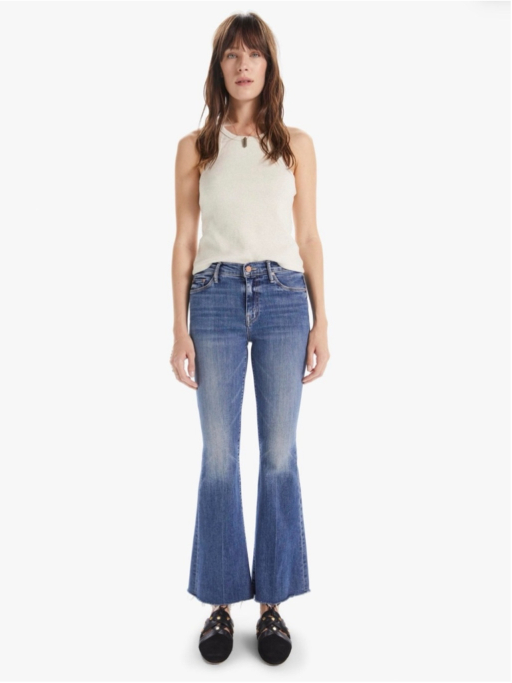 MOTHER DENIM
THE WEEKENDER FRAY - WALKING ON
COALS in Sz 27